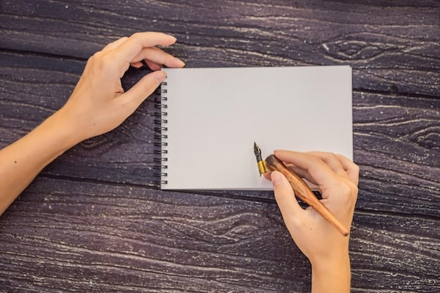 A hand writing on a notepad, listing 