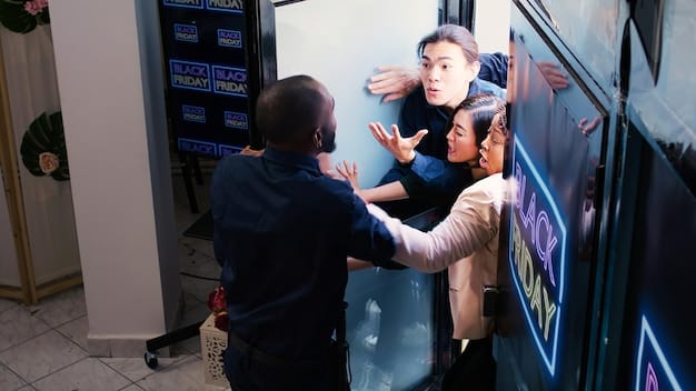 A team of data scientists working together on a large interactive display, visualizing machine learning model outputs and discussing their findings. The environment is a modern, collaborative workspace.