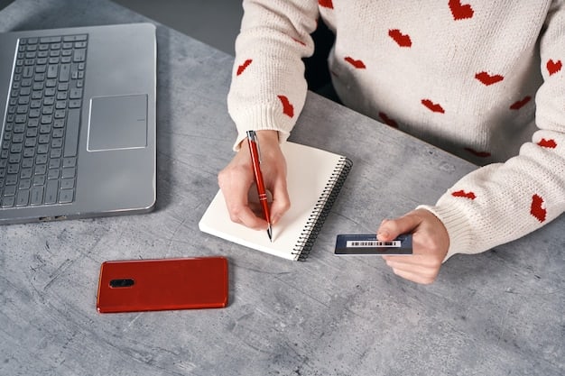 A person reviewing credit card statements and highlighting interest charges, with a calculator and pen nearby, symbolizing the importance of understanding APR.