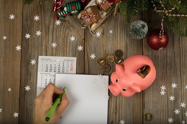 A close-up of a hand placing a coin into a piggy bank, with a calendar in the background showing marked dates, symbolizing consistent saving and the passage of time.