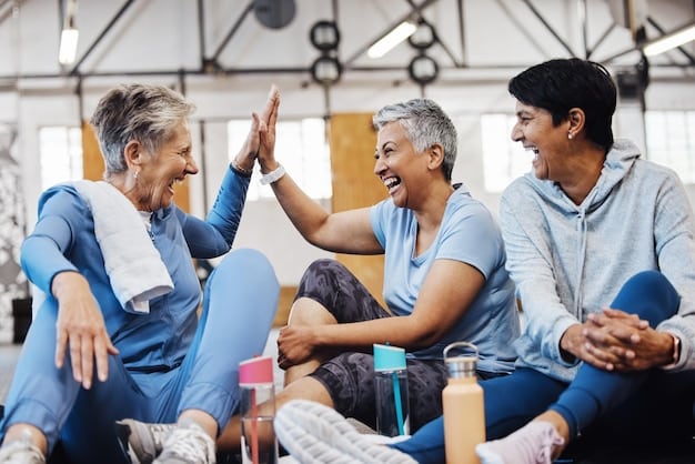 A diverse group of senior citizens participating in a health and wellness program at a community center, showcasing the benefits of expanded Medicare coverage.