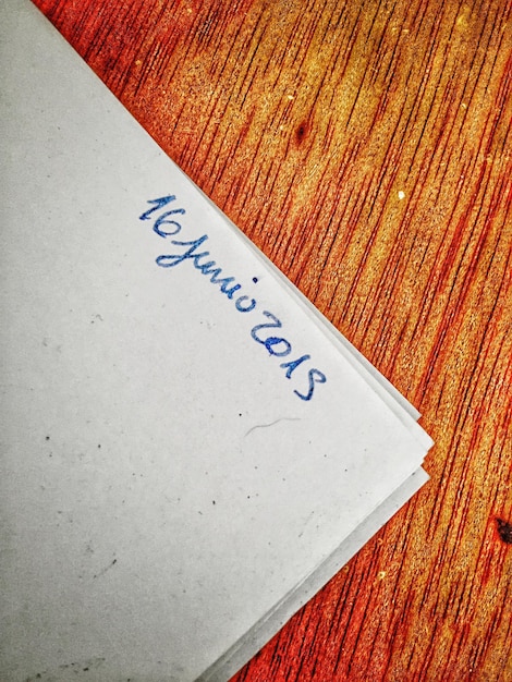 A close-up of a document with the words 