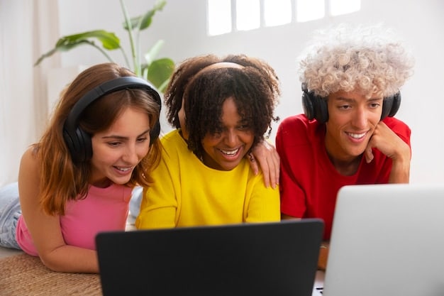 A diverse group of students participating in an online learning environment, showcasing engagement and collaboration.